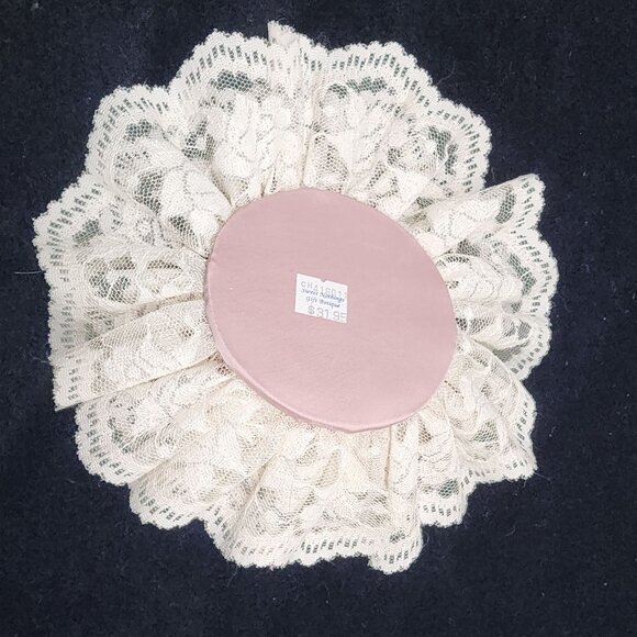 Hand Made Shabby Chic Lace & Feather Musical Angel Wall Hanging Victorian Style - Picture 4 of 8